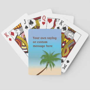 Insel Palm Custom Spielkarten