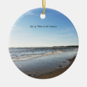 Insel Palms Beach Sunset South Carolina Keramik Ornament (Vorne)