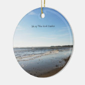 Insel Palms Beach Sunset South Carolina Keramik Ornament (Links)