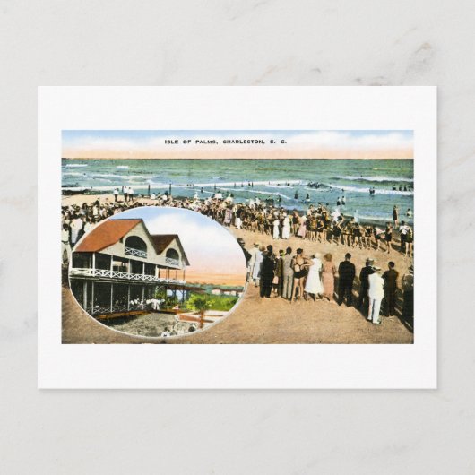 Insel Palms, Charleston, South Carolina Postkarte (Vorderseite)