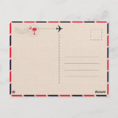 Insel Palms Leuchtturm SC Retro Sunset Souvenirs Postkarte (Rückseite)