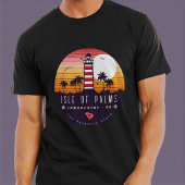 Insel Palms Leuchtturm SC Retro Sunset Souvenirs T-Shirt