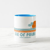 Insel Palms South Carolina Zweifarbige Tasse (Mittel)