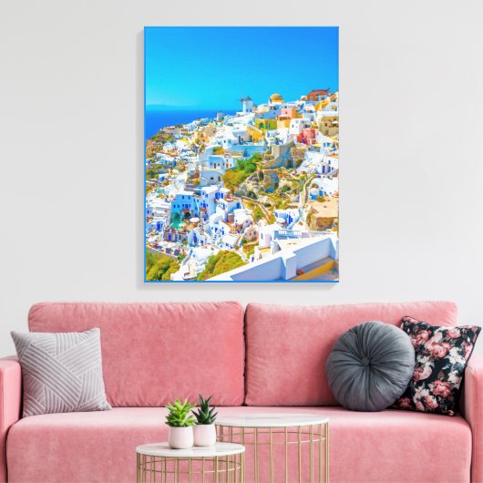 Insel Paradise Griechische Insel Ruhe Leinwanddruck (Insitu (Wohnzimmer))