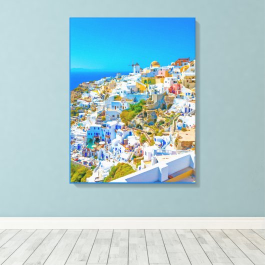 Insel Paradise Griechische Insel Ruhe Leinwanddruck (Insitu (Holzboden))