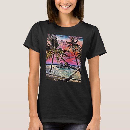 Insel Paradise Malediven 1 T-Shirt (Vorderseite)