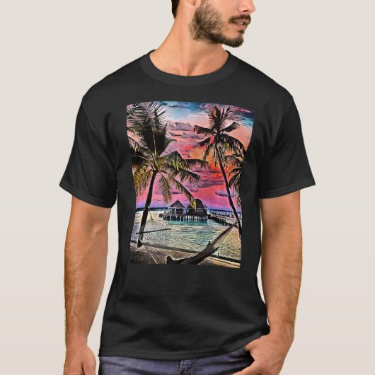 Insel Paradise Malediven 1 T-Shirt (Vorderseite)
