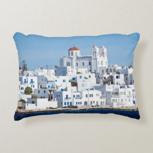 Insel Paros mit Dorf naoussa Dekokissen