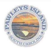 Insel Pawleys (C) Aufkleber (Vorderseite)