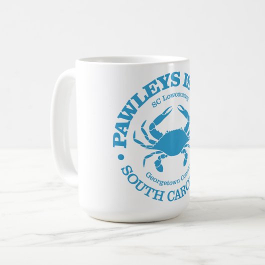 Insel Pawleys (Krebs) Kaffeetasse (Vorderseite Links)