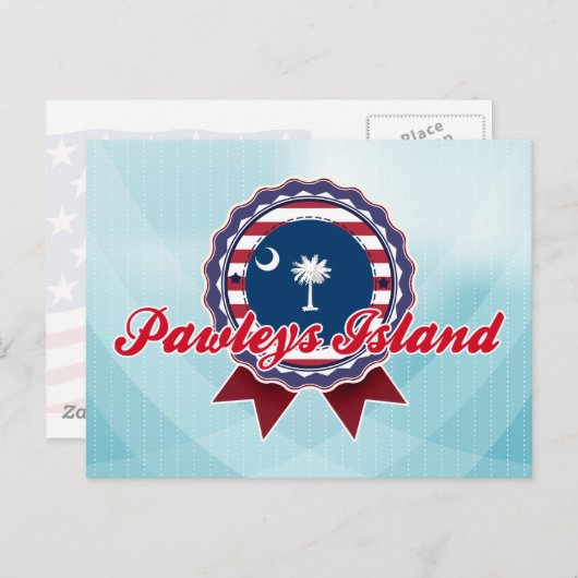 Insel Pawleys, SC Postkarte (Vorne/Hinten)