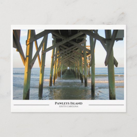 Insel Pawleys - South Carolina Postkarte (Vorderseite)