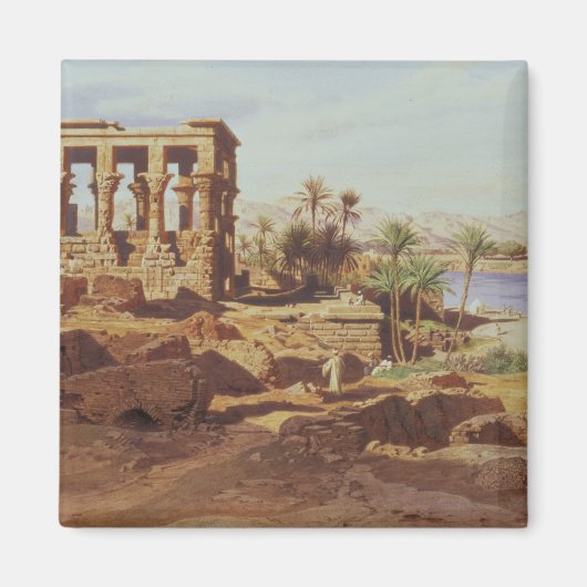 Insel Philae, 1866 (w/c) Magnet (Vorne)
