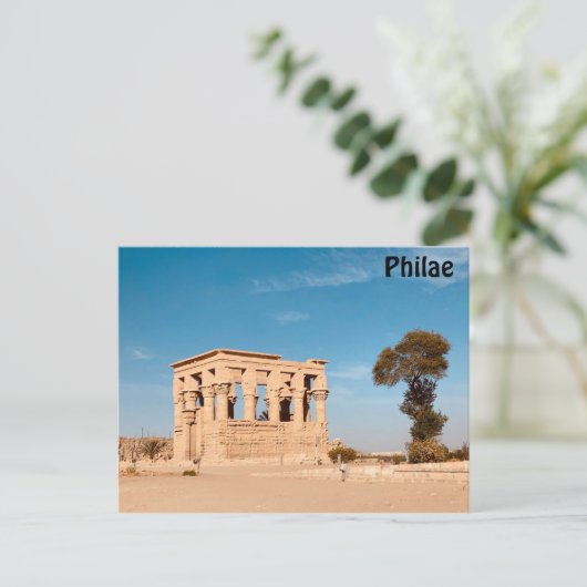 Insel Philea Postkarte (Stehend Vorderseite)