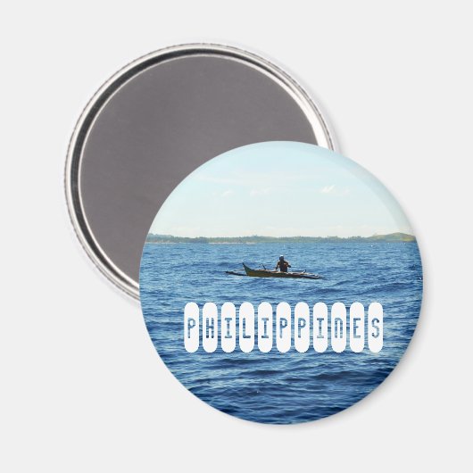 Insel Philippinen Magnet (Vorderseite/Rückseite)