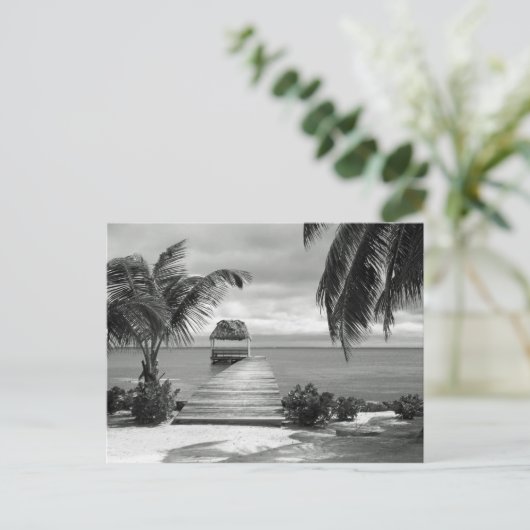 Insel Pier Postkarte (Stehend Vorderseite)