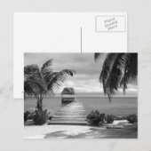 Insel Pier Postkarte (Vorne/Hinten)