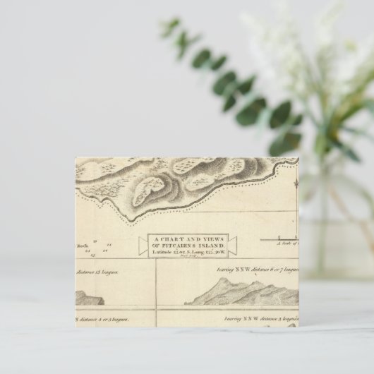 Insel Pitcairn Postkarte (Stehend Vorderseite)