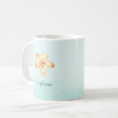 Insel Plumeria Kaffeetasse (Vorderseite Links)