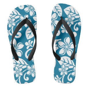 INSEL-PLUMERIA (KARIBIK-BLau) Flip-Flops Badesandalen