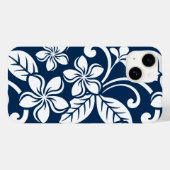 INSEL PLUMERIA (NAVY) Case-Mate iPhone HÜLLE (Rückseite (Horizontal))