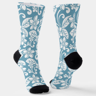 INSEL-PLUMERIA (SCHIEFERBLAU) SOCKEN