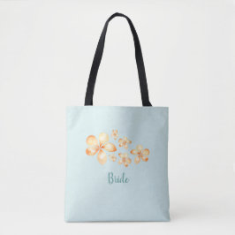Insel Plumeria Watercolor Bridal Tasche