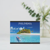 Insel Polinesia Dream Postkarte (Stehend Vorderseite)