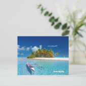 Insel Polynesien Postkarte (Stehend Vorderseite)