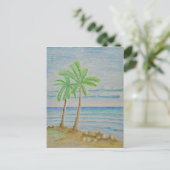 Insel Postkarte (Stehend Vorderseite)