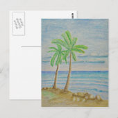 Insel Postkarte (Vorne/Hinten)