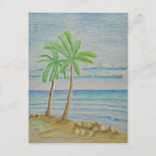 Insel Postkarte