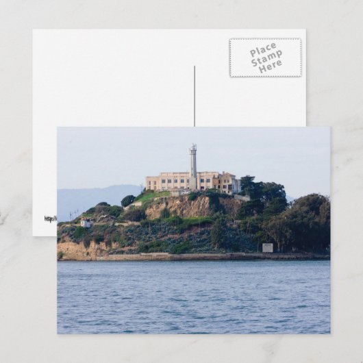 Insel Prison, Alcatraz Postkarte (Vorne/Hinten)