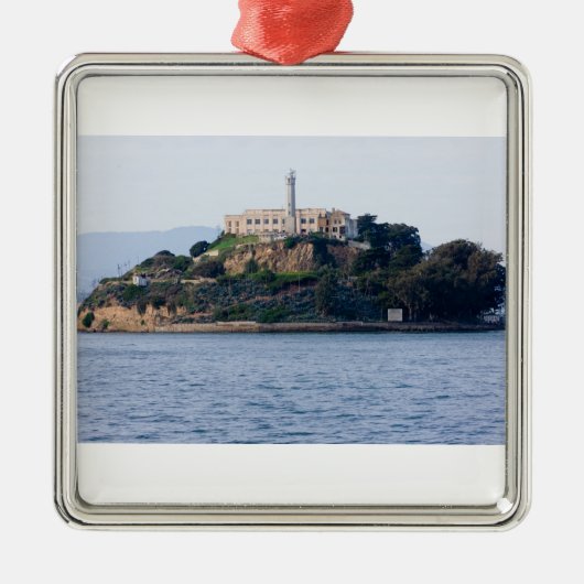 Insel Prison, Alcatraz Silbernes Ornament (Vorne)
