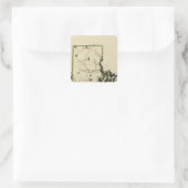 Insel Rhode 6 Quadratischer Aufkleber (Tasche)