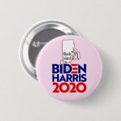 Insel Rhode für Biden Harris 2020 Button (Vorne & Hinten)