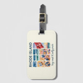 Insel Rhode - kleine Küste und salziger Stolz Gepäckanhänger (Vorderseite Vertikal)