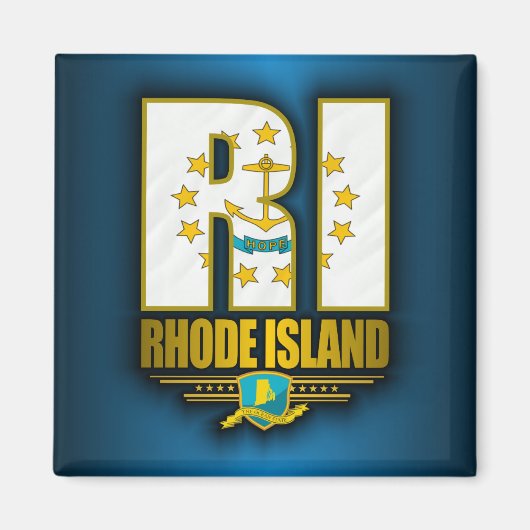 Insel Rhode (RI) Magnet (Vorne)