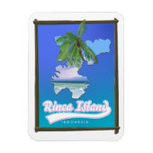 Insel Rinca Indonesien Reiseplan Magnet (Vertikal)