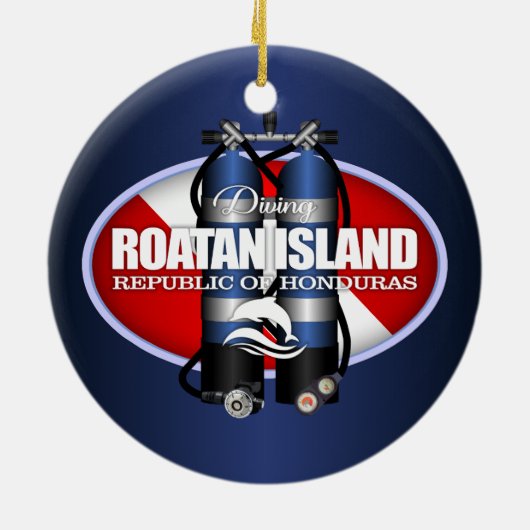 Insel Roatan (ST) Keramik Ornament (Hinten)