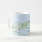 Insel Royale (Michigan) Karten-Tasse Kaffeetasse (Vorderseite Links)