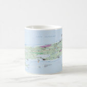 Insel Royale (Michigan) Karten-Tasse Kaffeetasse (Mittel)