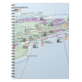 Insel Royale (Michigan) Kartennotizbuch Notizblock (Vorderseite)