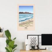 Insel Rum Schottland Reiseplakat Poster (Heimbüro)