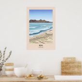 Insel Rum Schottland Reiseplakat Poster (Küche)