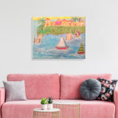 Insel Sailboat Leinwanddruck (Insitu (Wohnzimmer))