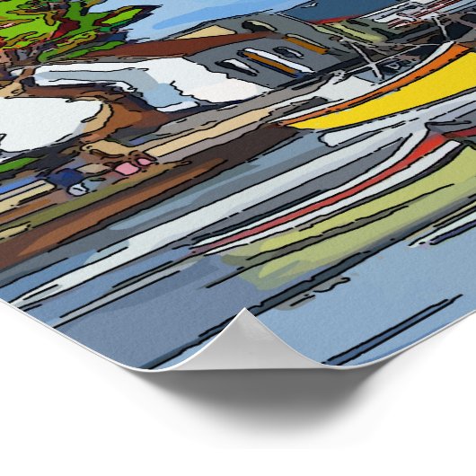 Insel Saint Lucia, Poster (Ecke)