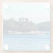 Insel Salish Glasuntersetzer (Rückseite)