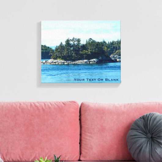 Insel Salish Leinwanddruck (Insitu (Wohnzimmer))