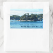 Insel Salish Rechteckiger Aufkleber (Tasche)